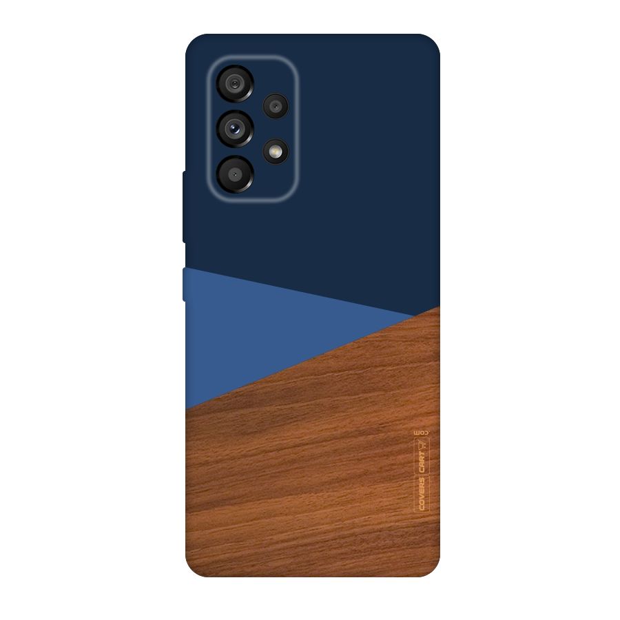 Crossed Lines Pattern Original Polycarbonate Back Case for Galaxy A53 5G