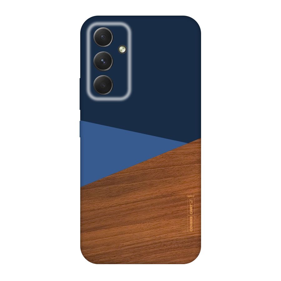 Crossed Lines Pattern Original Polycarbonate Back Case for Galaxy A54