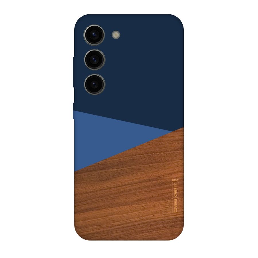 Crossed Lines Pattern Original Polycarbonate Back Case for Galaxy S23