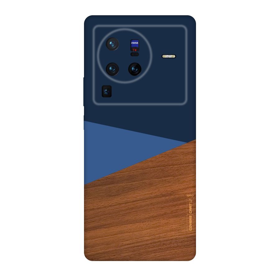 Crossed Lines Pattern Original Polycarbonate Back Case for Vivo X80
