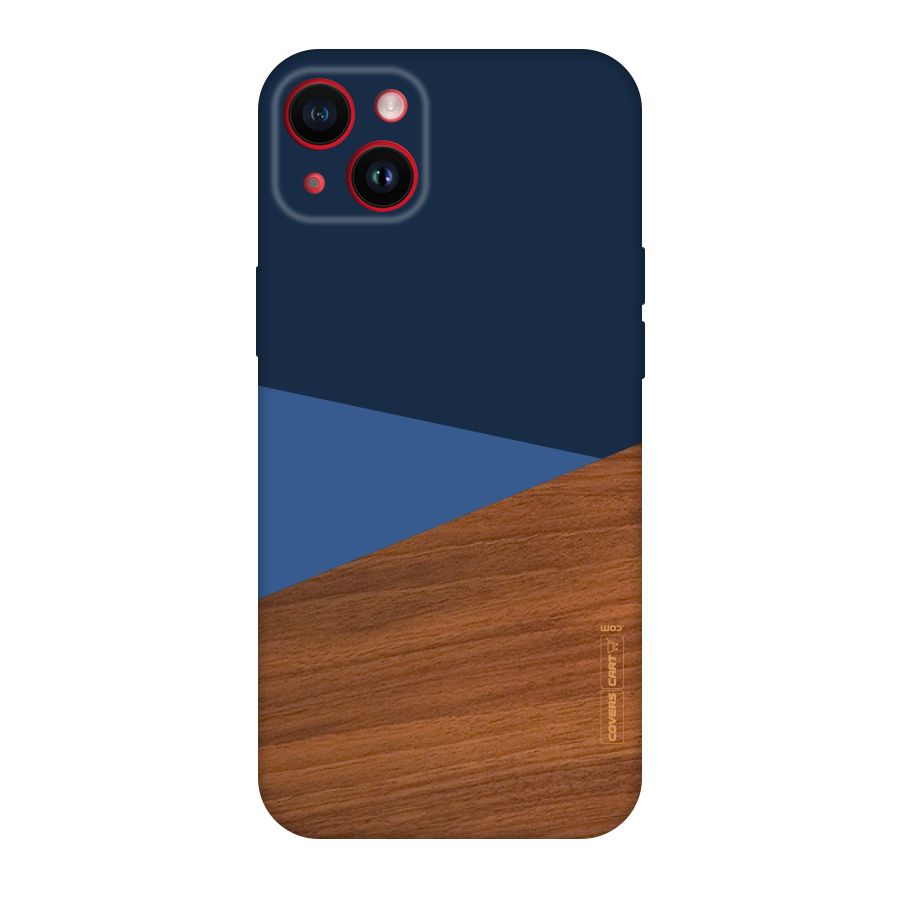 Crossed Lines Pattern Original Polycarbonate Back Case for iPhone 14 Plus