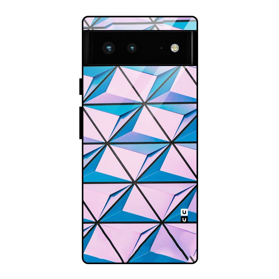 Crystal Abstract Glass Back Case for Google Pixel 6