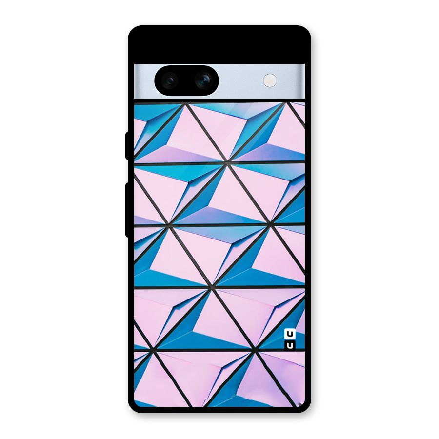 Crystal Abstract Glass Back Case for Google Pixel 7a