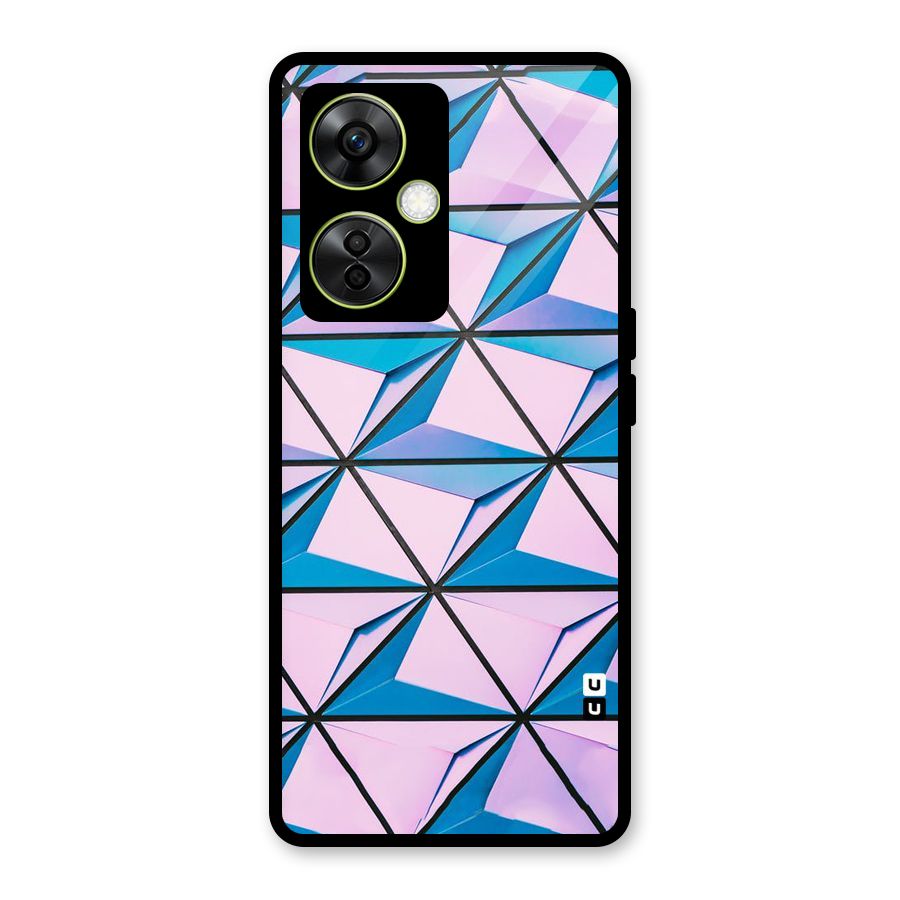 Crystal Abstract Glass Back Case for OnePlus Nord CE 3 Lite