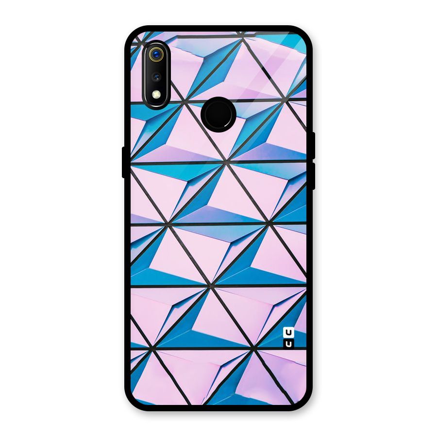 Crystal Abstract Glass Back Case for Realme 3i