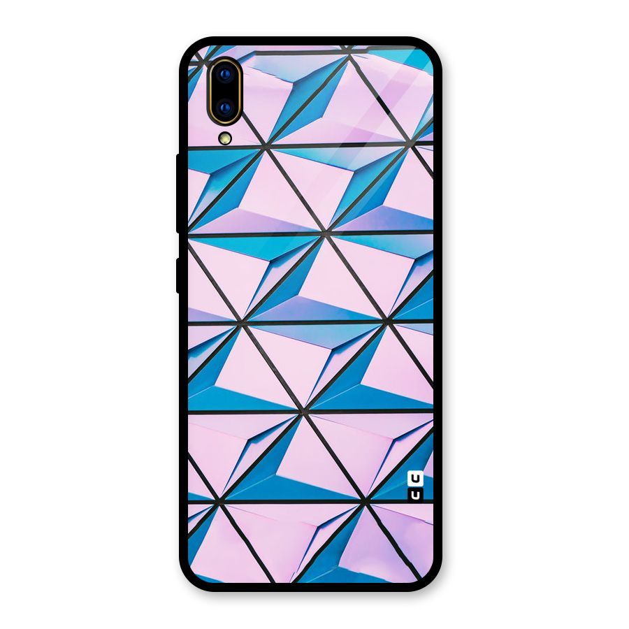Crystal Abstract Glass Back Case for Vivo V11 Pro