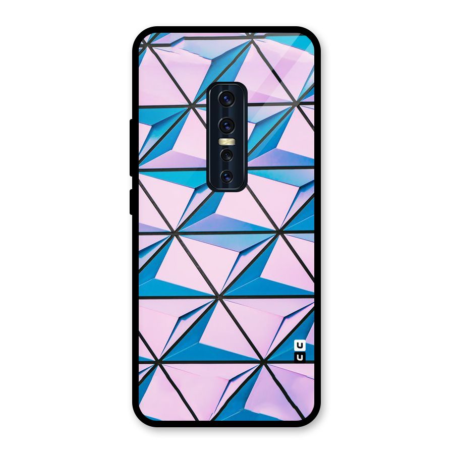 Crystal Abstract Glass Back Case for Vivo V17 Pro