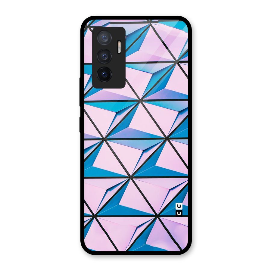 Crystal Abstract Glass Back Case for Vivo V23e
