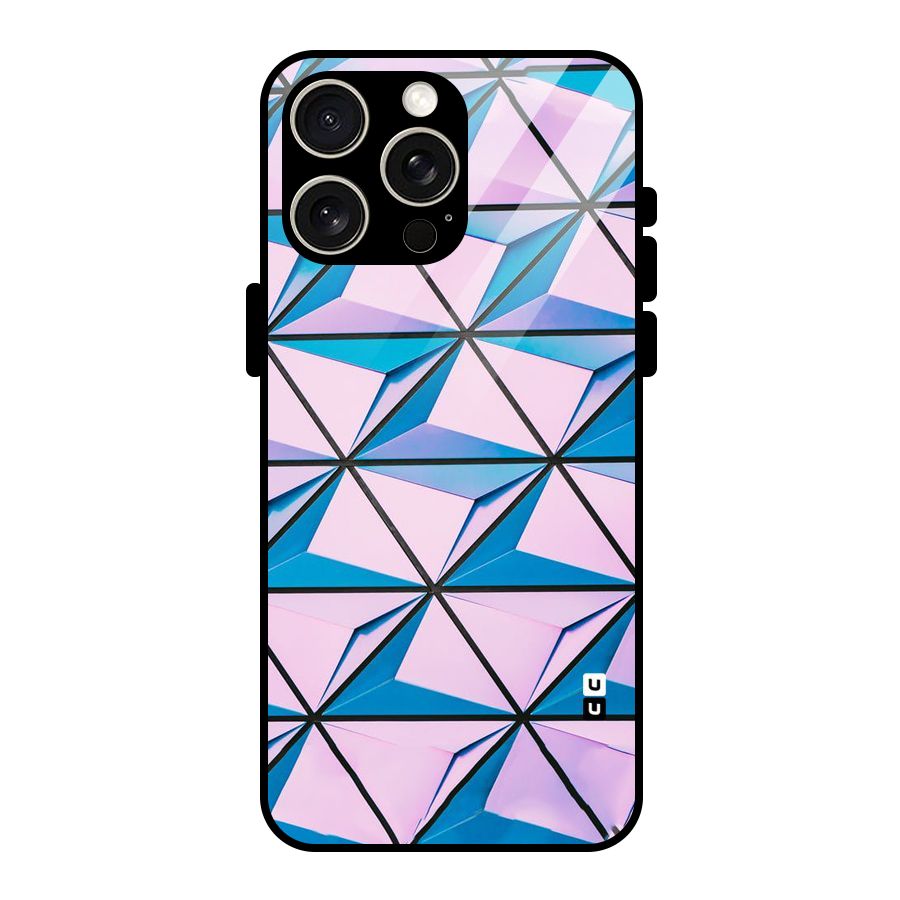 Crystal Abstract Glass Back Case for iPhone 15 Pro Max