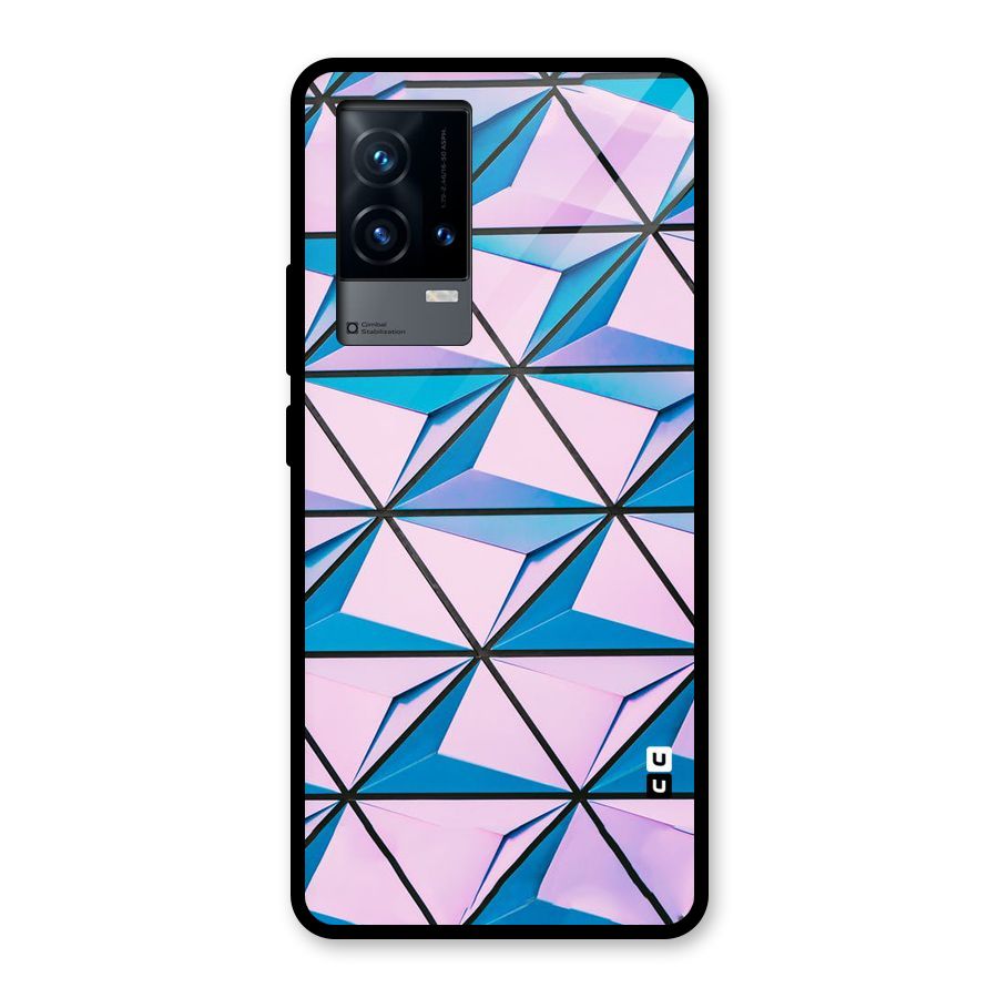 Crystal Abstract Glass Back Case for iQOO 9 5G