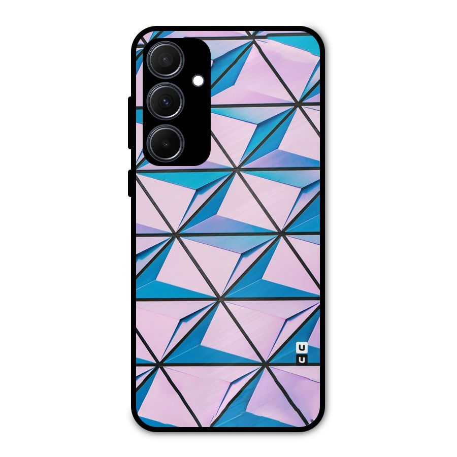 Crystal Abstract Metal Back Case for Galaxy A35
