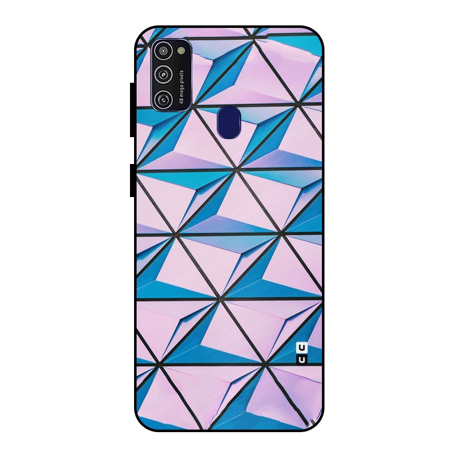 Crystal Abstract Metal Back Case for Galaxy M21
