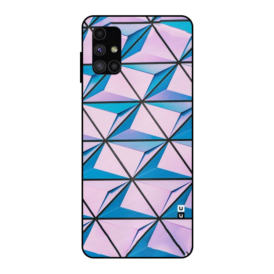 Crystal Abstract Metal Back Case for Galaxy M51