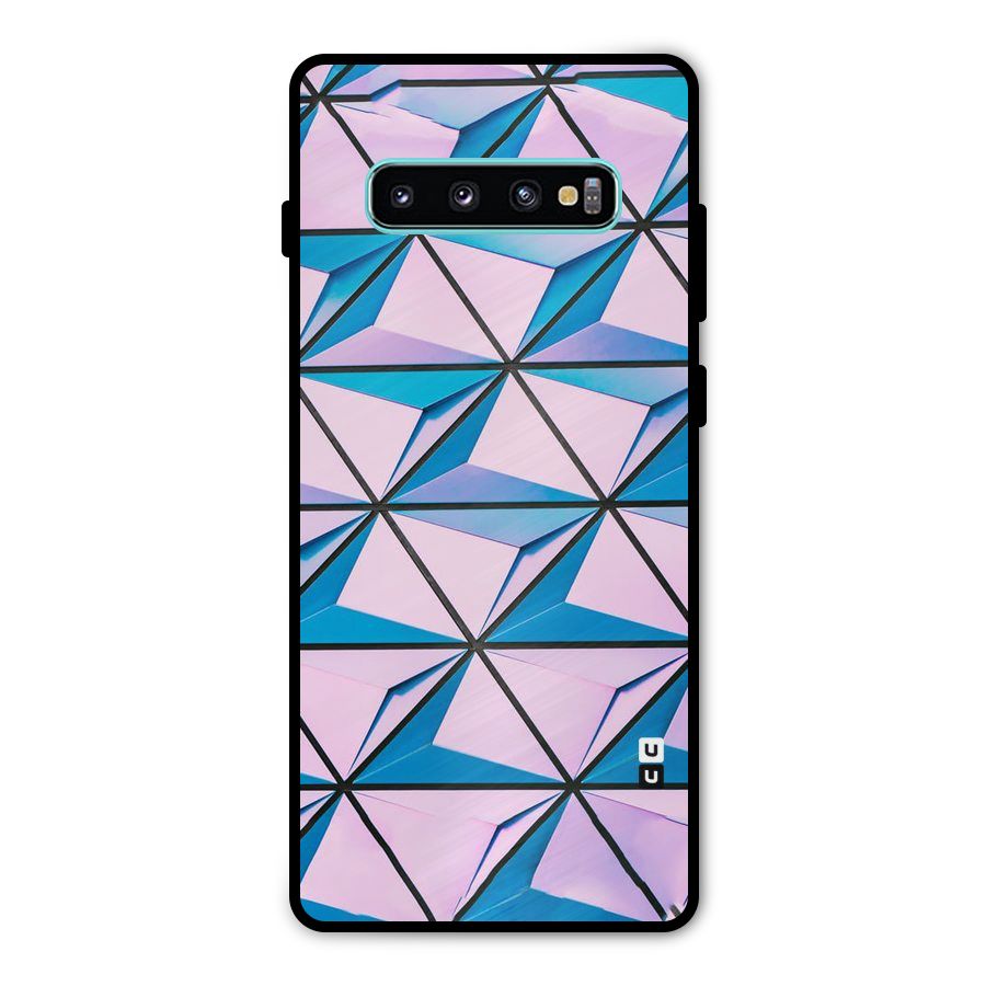 Crystal Abstract Metal Back Case for Galaxy S10 Plus