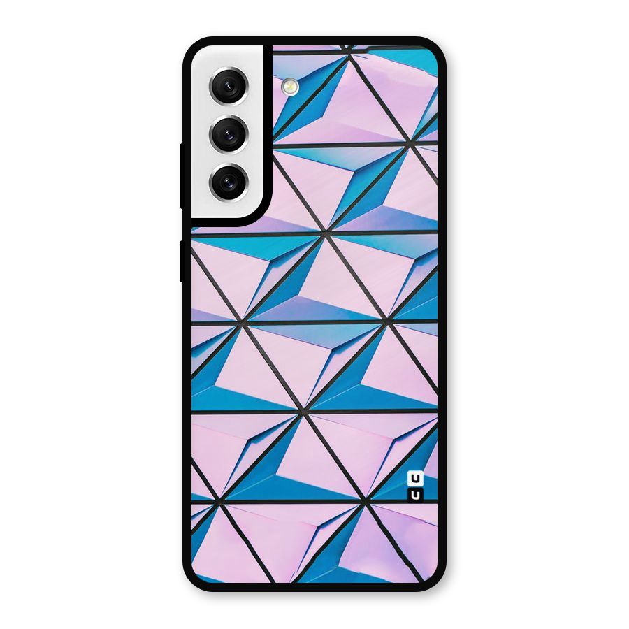 Crystal Abstract Metal Back Case for Galaxy S21 FE 5G