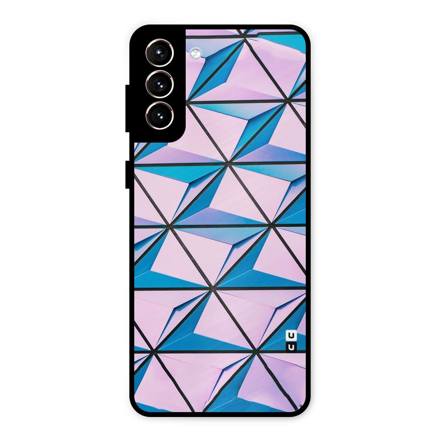 Crystal Abstract Metal Back Case for Galaxy S21 Plus
