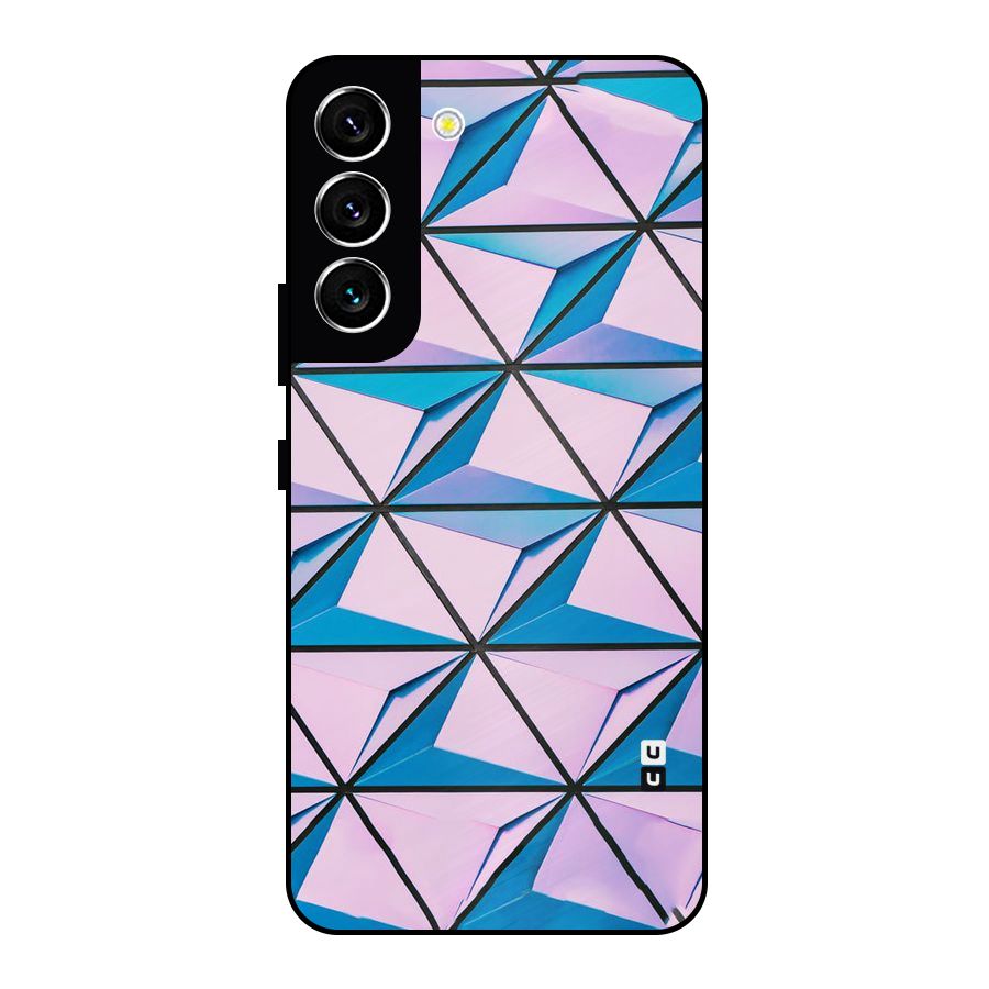 Crystal Abstract Metal Back Case for Galaxy S22 5G