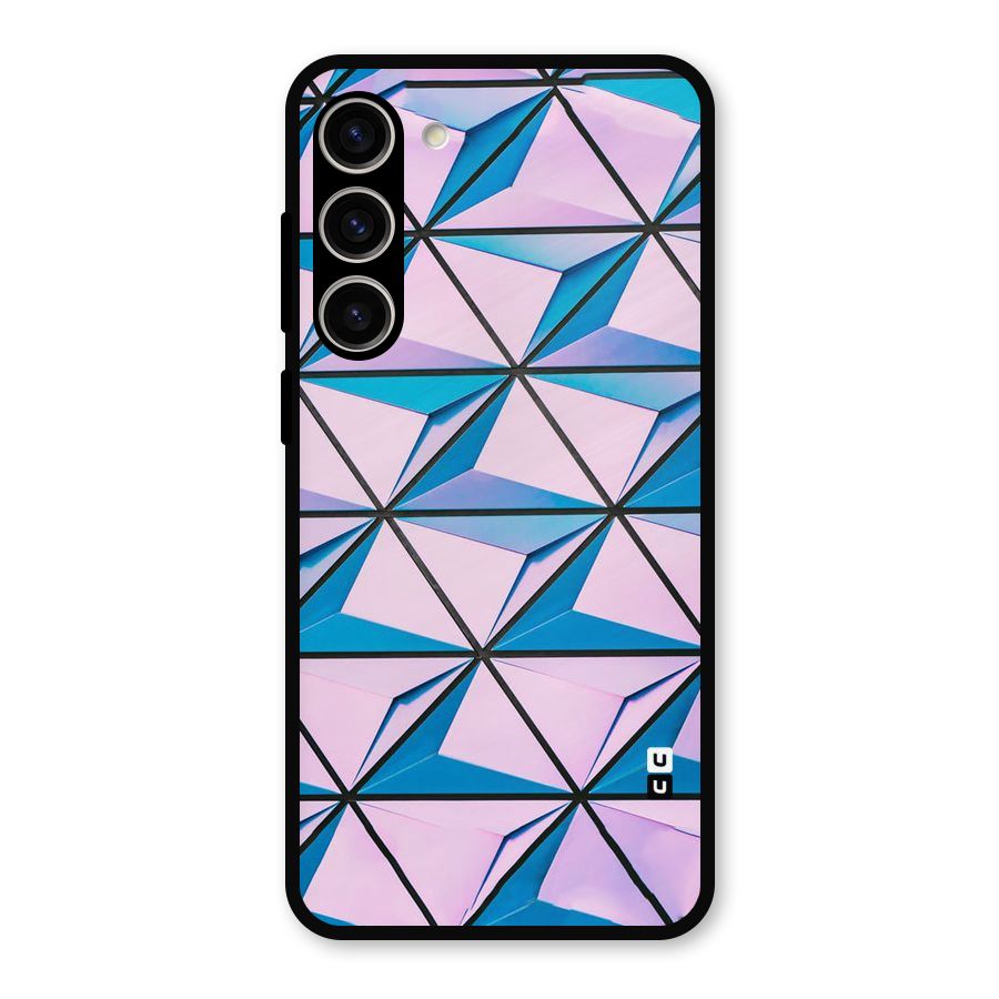 Crystal Abstract Metal Back Case for Galaxy S23 Plus