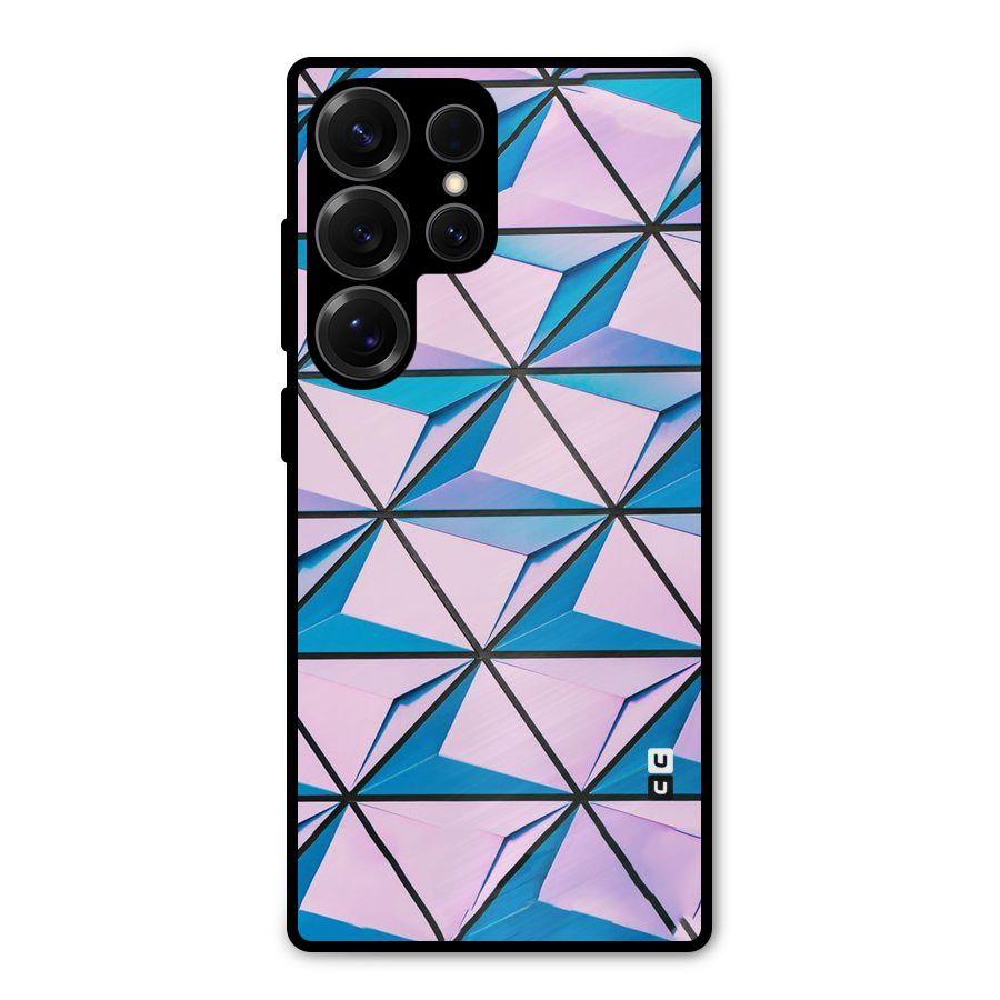 Crystal Abstract Metal Back Case for Galaxy S25 Ultra