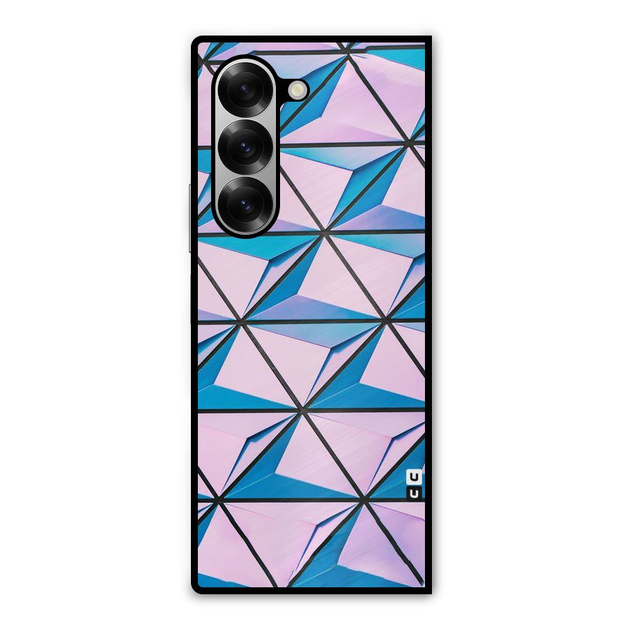 Crystal Abstract Metal Back Case for Galaxy Z Fold6