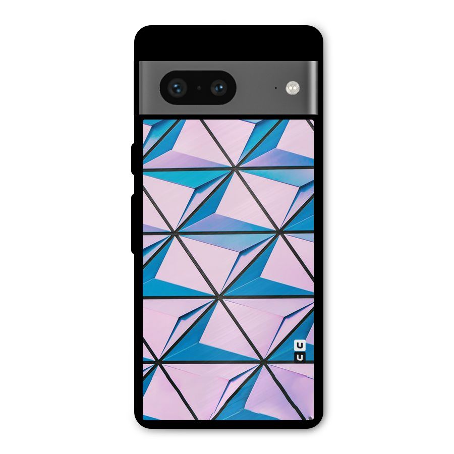 Crystal Abstract Metal Back Case for Google Pixel 7