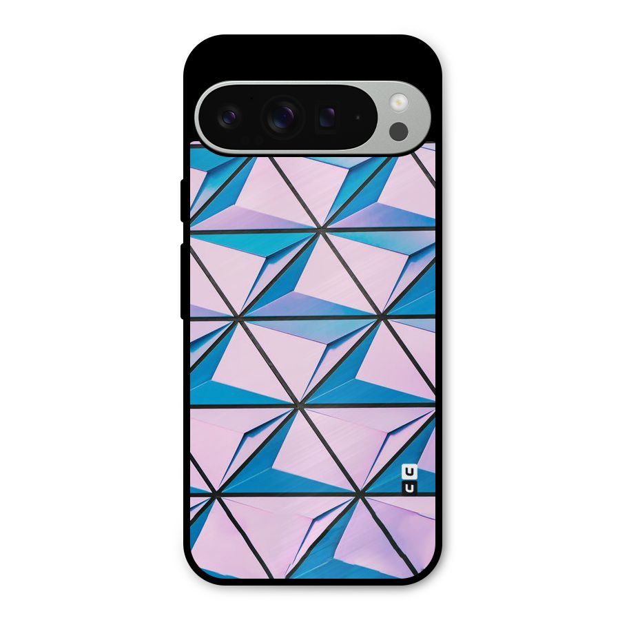Crystal Abstract Metal Back Case for Google Pixel 9 Pro XL