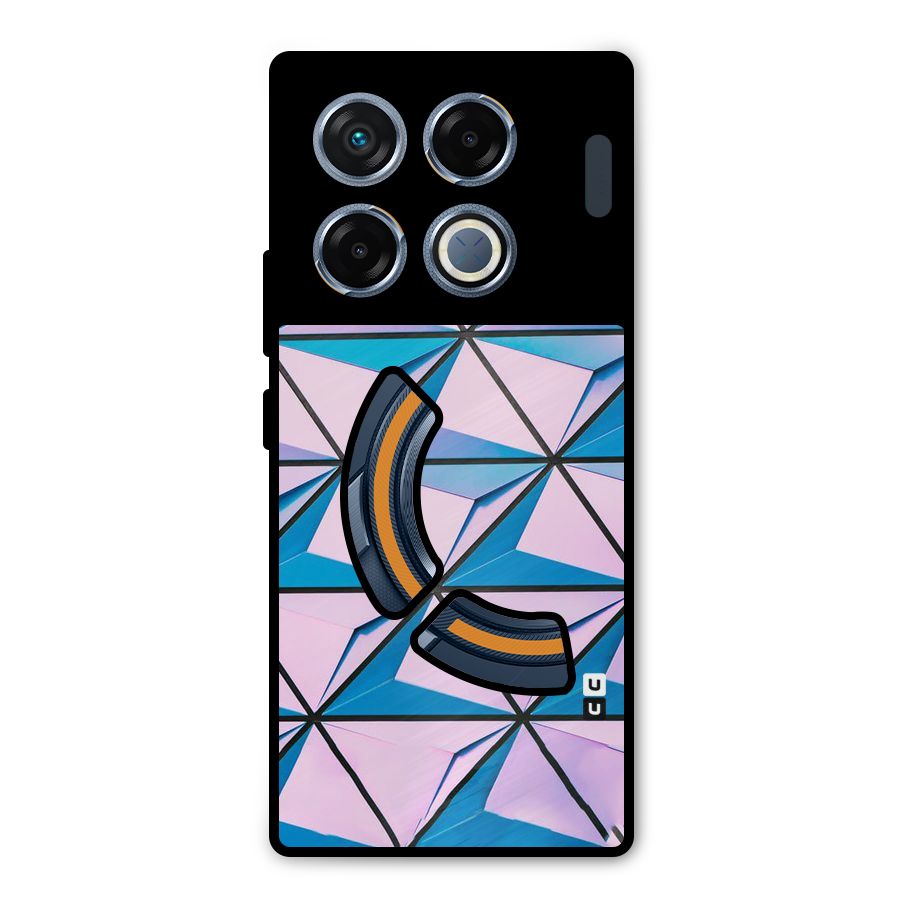 Crystal Abstract Metal Back Case for Infinix GT 20 Pro