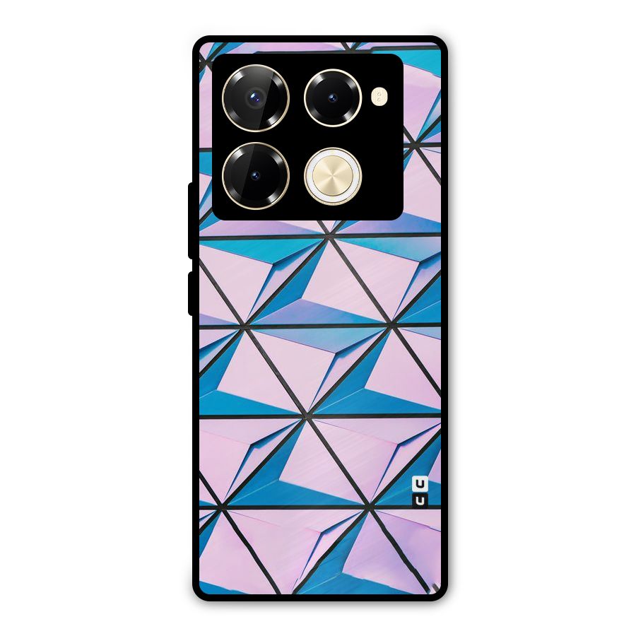 Crystal Abstract Metal Back Case for Infinix Note 40 Pro Plus