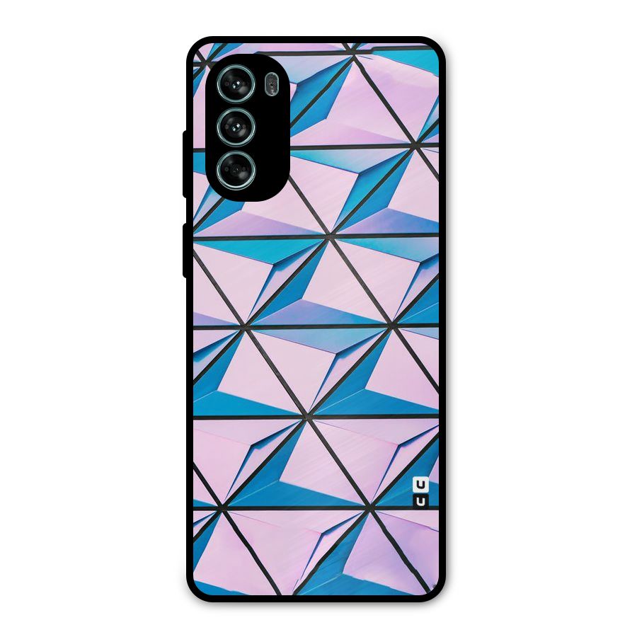 Crystal Abstract Metal Back Case for Moto G62