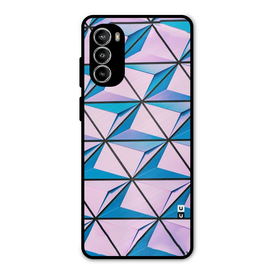 Crystal Abstract Metal Back Case for Moto G82