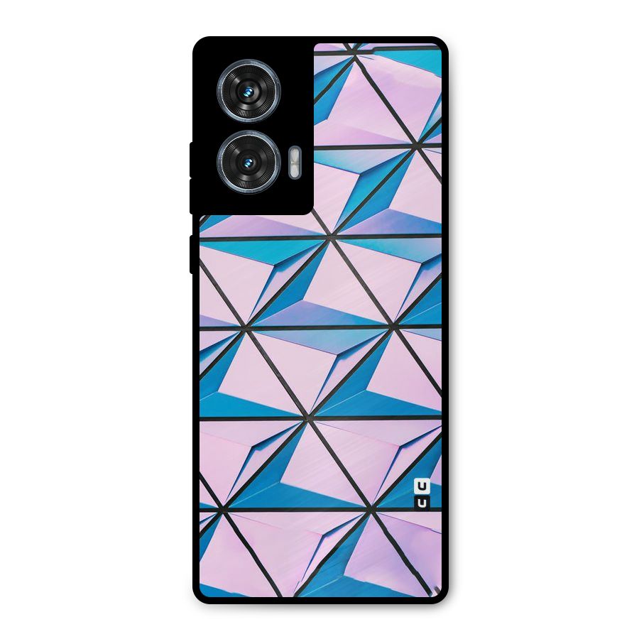 Crystal Abstract Metal Back Case for Motorola Edge 50 Fusion