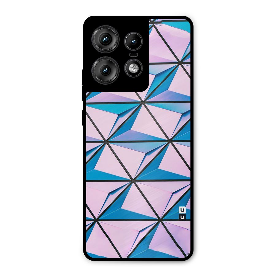 Crystal Abstract Metal Back Case for Motorola Edge 50 Pro