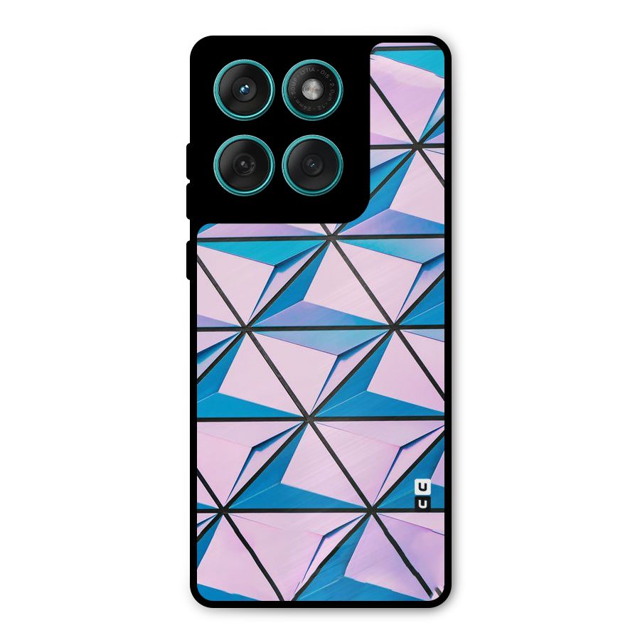 Crystal Abstract Metal Back Case for Motorola Edge 60 Fusion