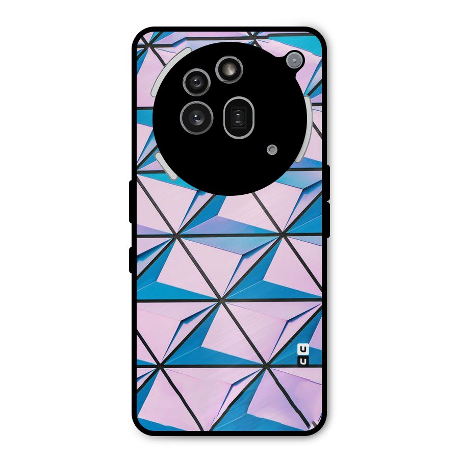 Crystal Abstract Metal Back Case for Nothing Phone 3a Pro