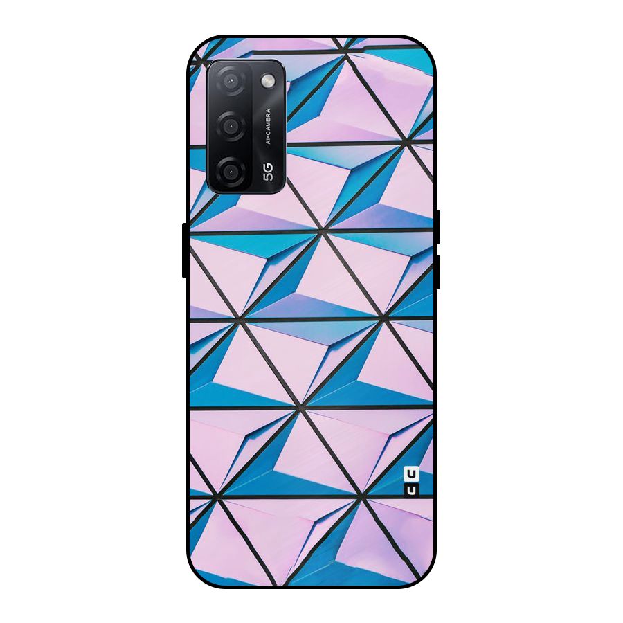 Crystal Abstract Metal Back Case for Oppo A53s 5G