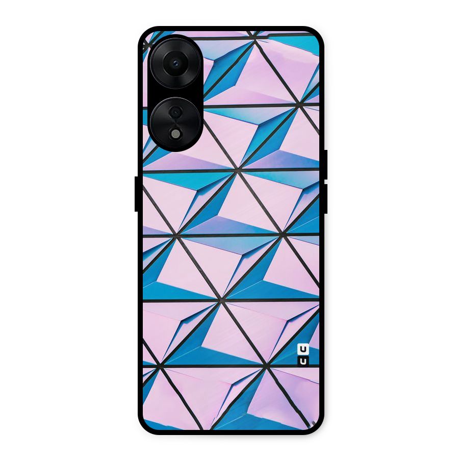 Crystal Abstract Metal Back Case for Oppo A78 5G