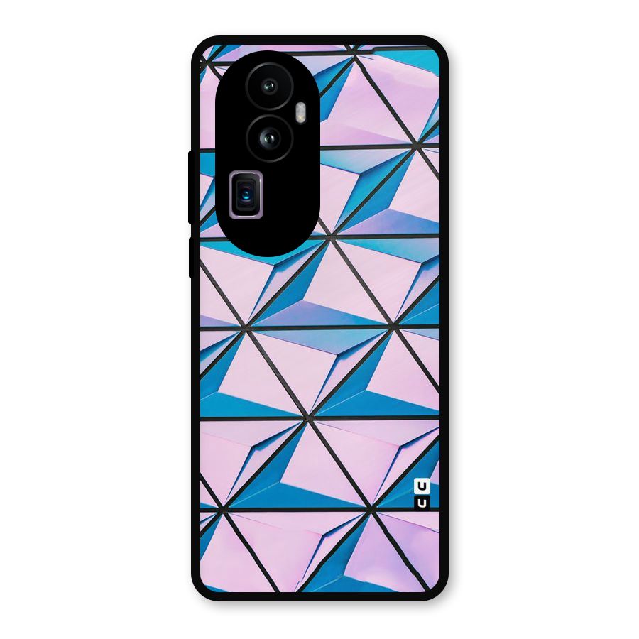 Crystal Abstract Metal Back Case for Oppo Reno10 Pro Plus