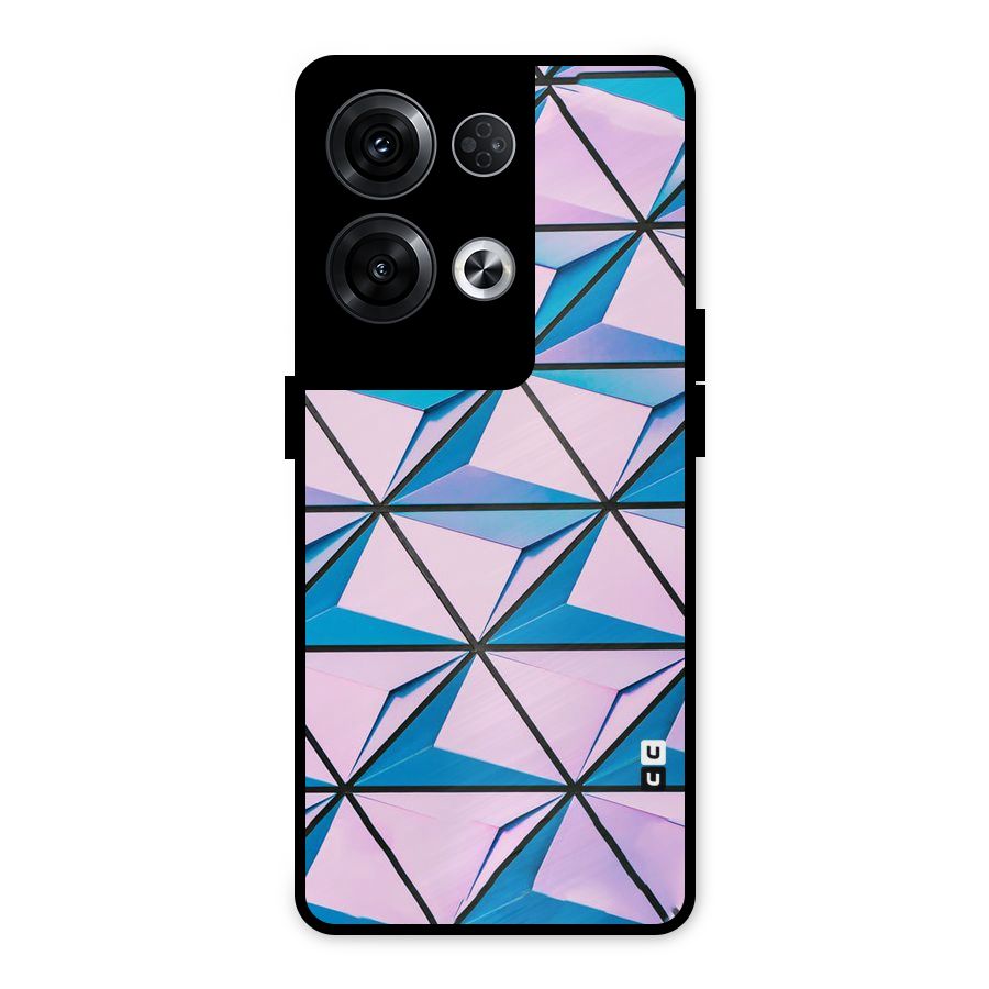Crystal Abstract Metal Back Case for Oppo Reno8 Pro 5G