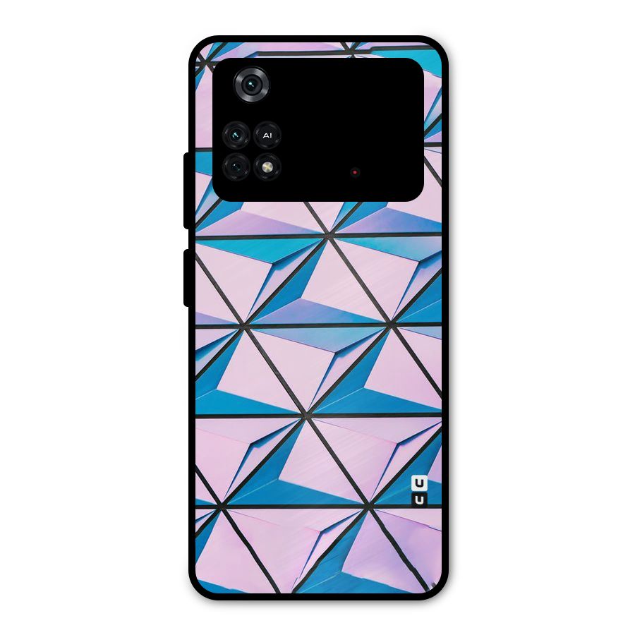 Crystal Abstract Metal Back Case for Poco M4 Pro 4G