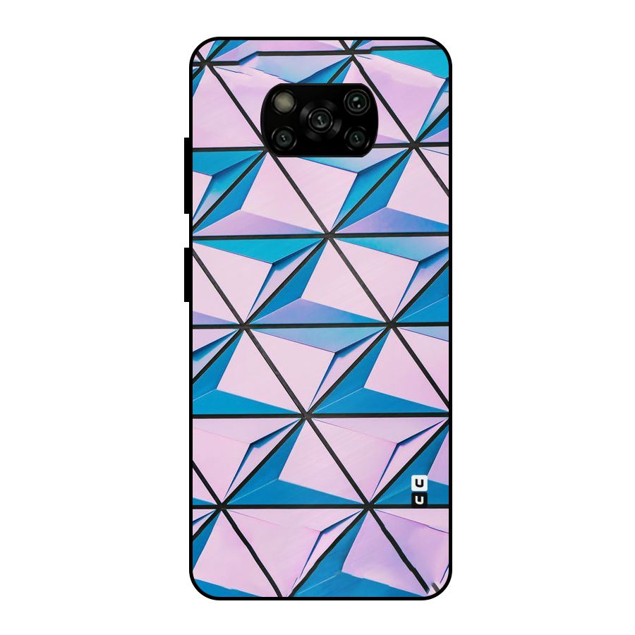 Crystal Abstract Metal Back Case for Poco X3