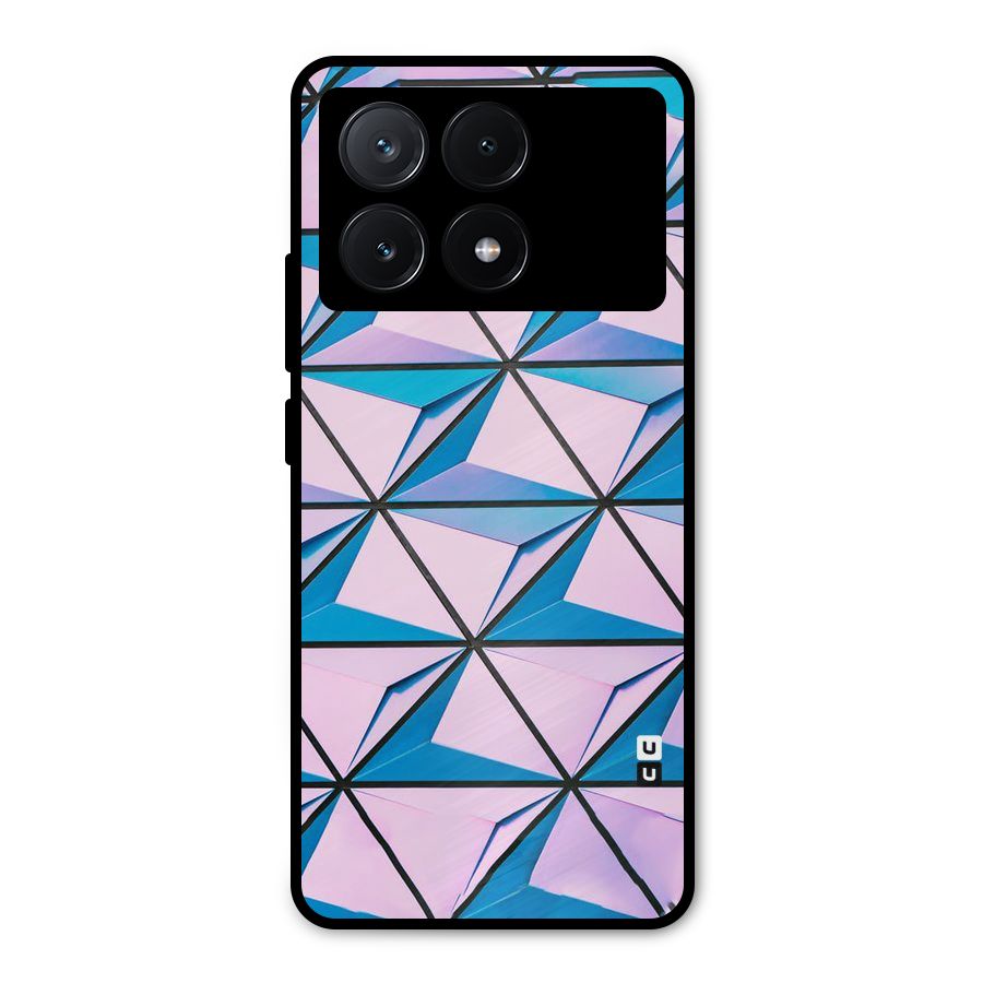 Crystal Abstract Metal Back Case for Poco X6 Pro