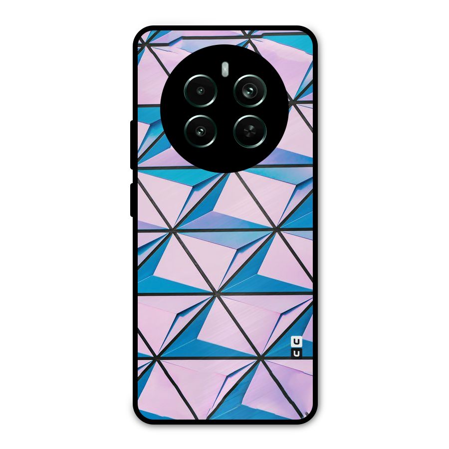 Crystal Abstract Metal Back Case for Realme 12 Pro Plus