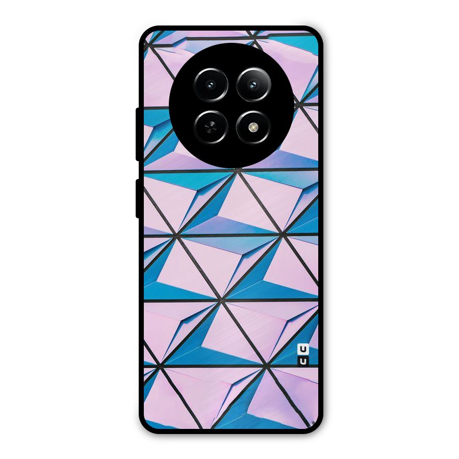 Crystal Abstract Metal Back Case for Realme 12x 5G