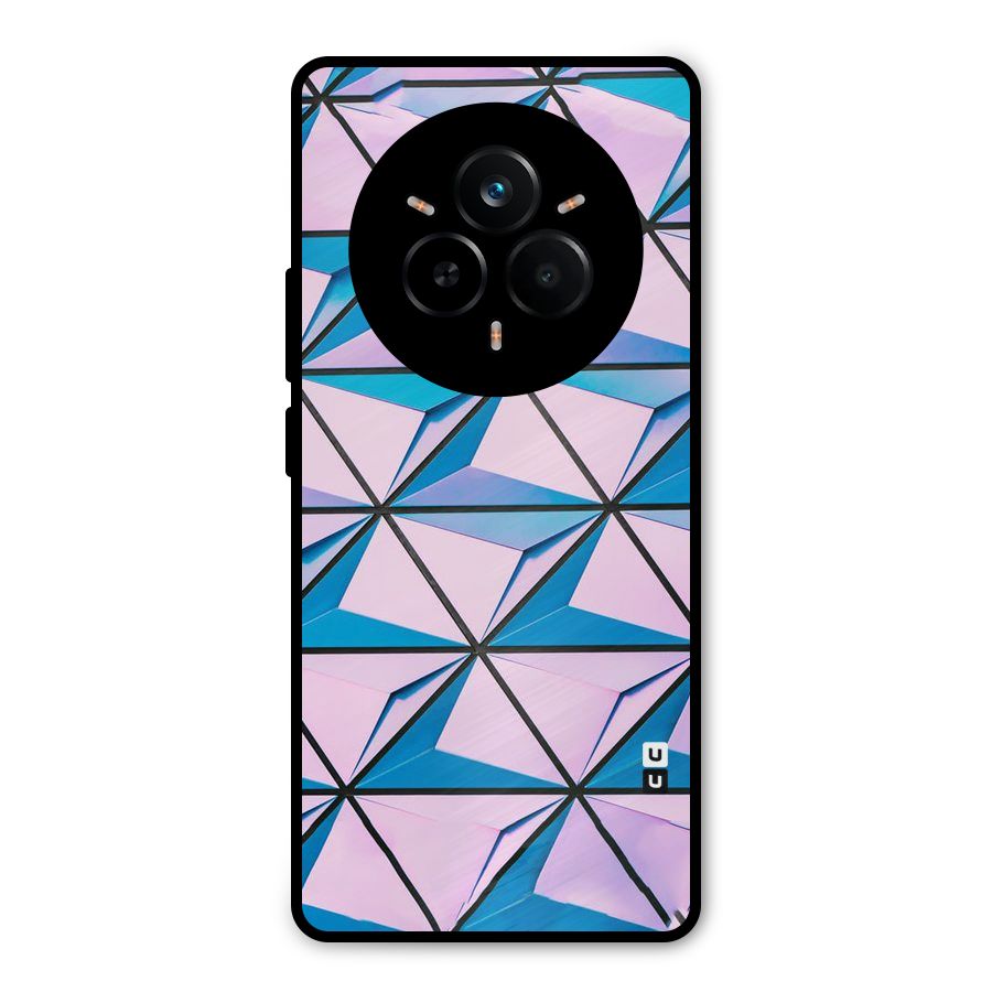 Crystal Abstract Metal Back Case for Realme 14 Pro Plus