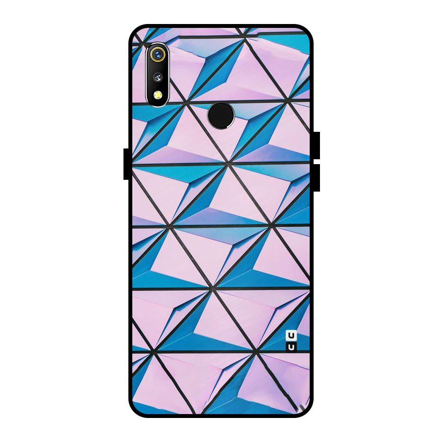 Crystal Abstract Metal Back Case for Realme 3i