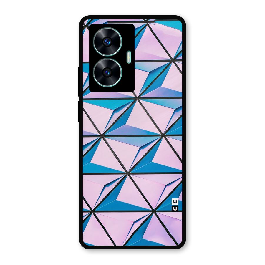 Crystal Abstract Metal Back Case for Realme Narzo N55