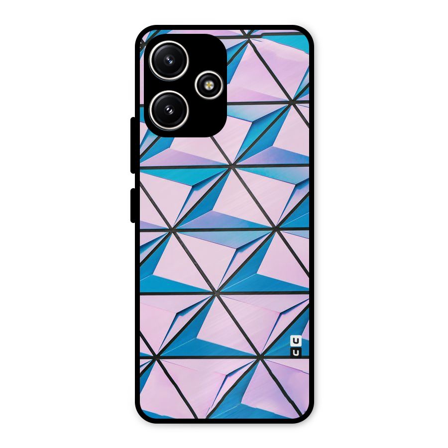 Crystal Abstract Metal Back Case for Redmi 12 5G