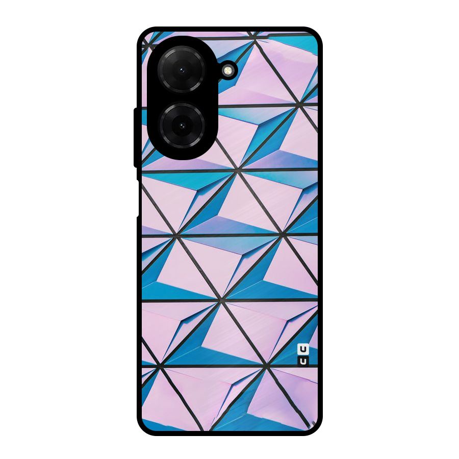 Crystal Abstract Metal Back Case for Redmi A5 4G