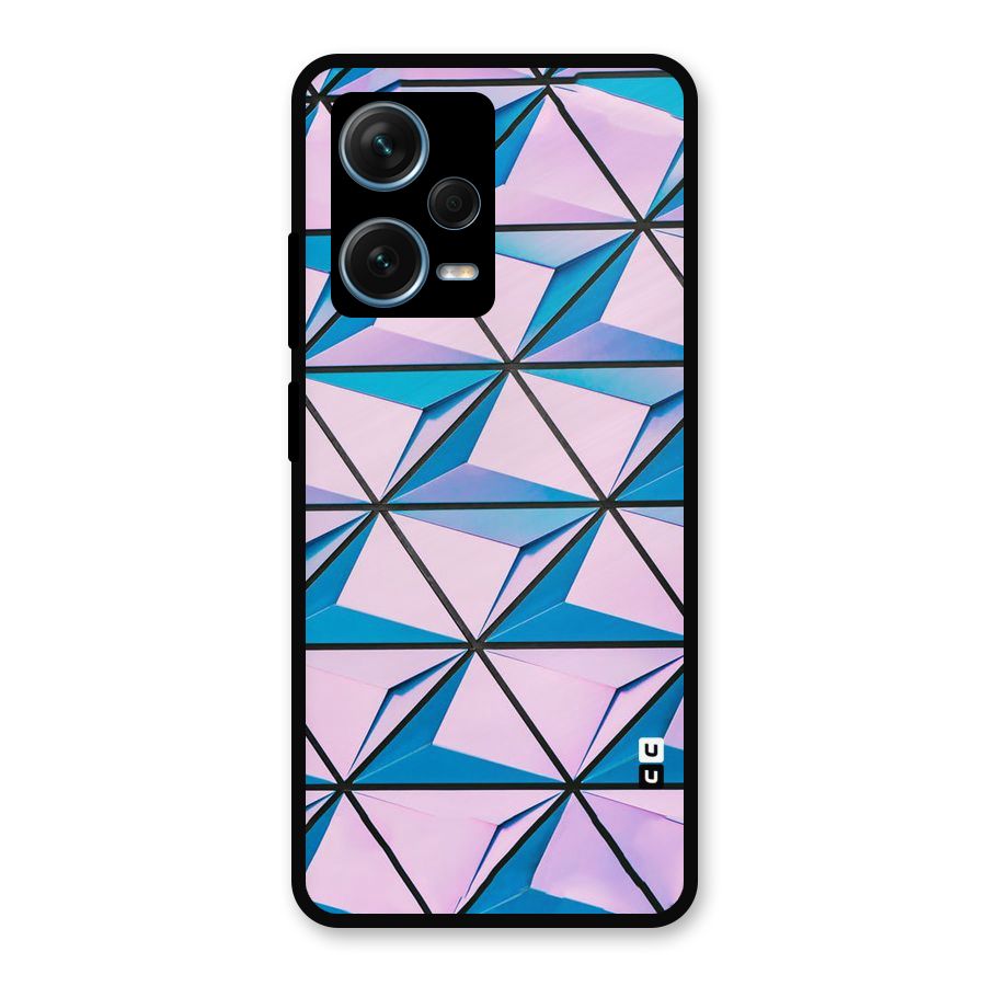 Crystal Abstract Metal Back Case for Redmi Note 12 Pro Plus 5G