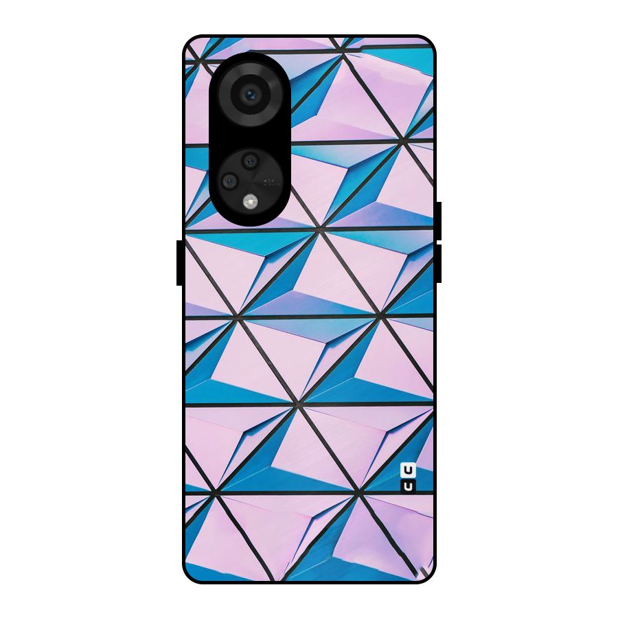 Crystal Abstract Metal Back Case for Reno8 T 5G